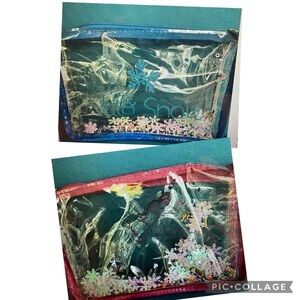 Kids Toys Let It Snow/ Unicorn Zipper Pouch Set of 2